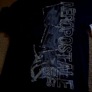 Used Aeropostale large youth black and gray